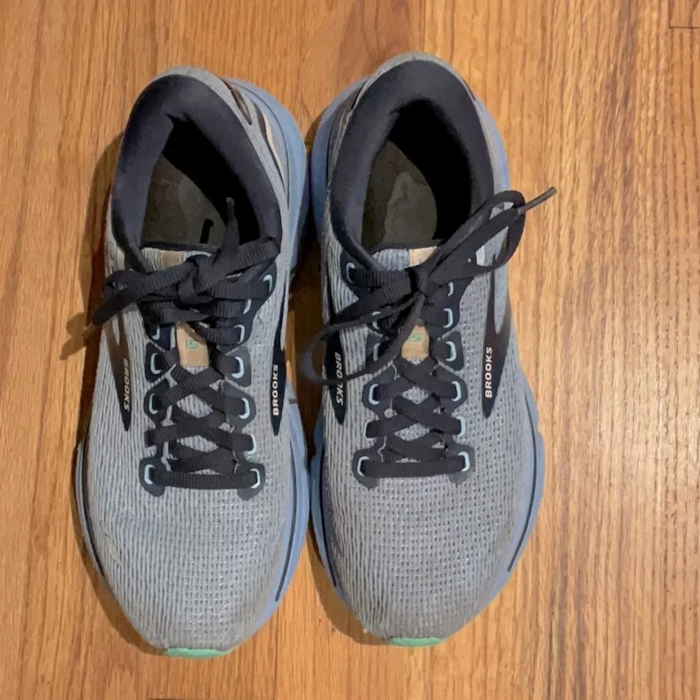 BROOKS Ghost 15 Shoes - Road-Running Sneakers - Blue/Navy - W Size 6M